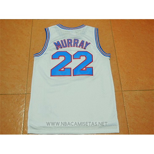Camiseta Tune Squad Bill Murray NO 22 Blanco